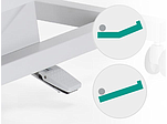 Foot controller for shock or Trendelenburg position