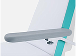 Rotatable and folding upwards armrests