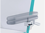 Rotatable and folding upwards armrests and additional height adjustable  and tiltable armrests