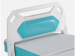 Transparent, cleanable protective cover for footrest